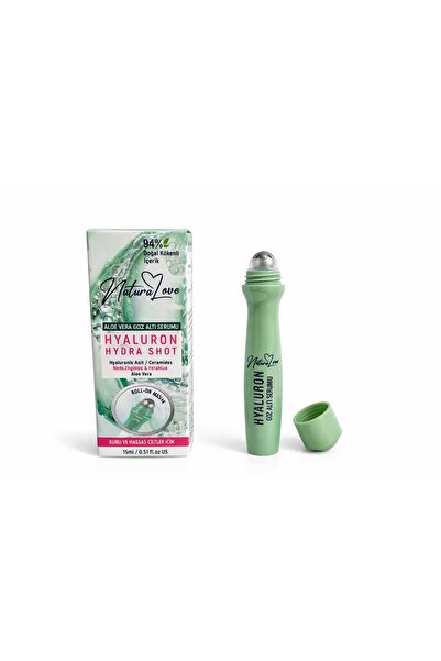 Naturlove Alovera Hyaluron Göz Altı Serum Roll on Başlıklı