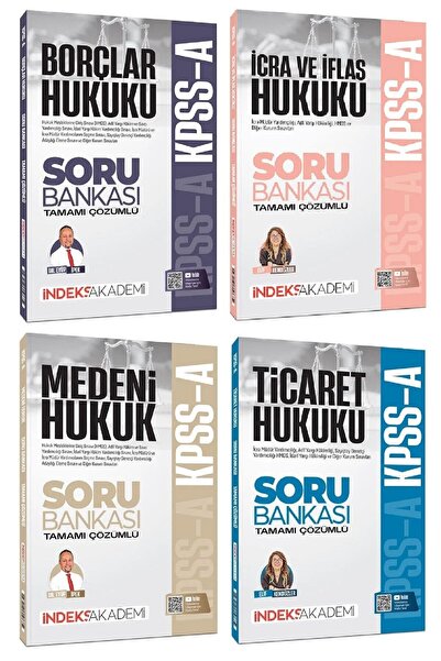 İndeks Akademi 2026 KPSS A Grubu Özel Hukuk Soru Bankası 4 lü Set Yayıncılık