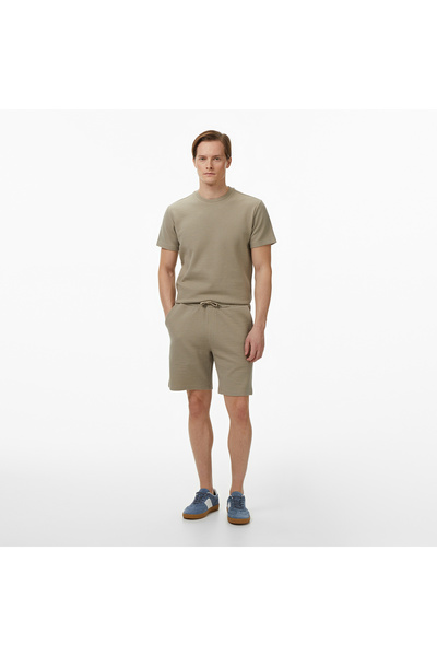 Nautica Erkek Bej Regular Fit Şort