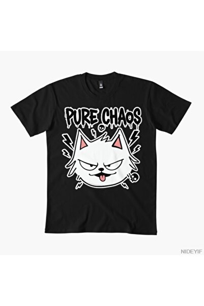 Flood Of Style Cat Pure T-Shirt T-Shirts 100% for Men Women Cotton Lu T-Shirt...