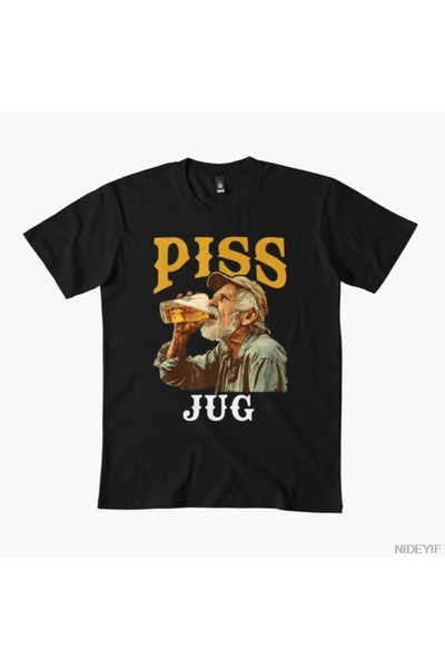 Flood Of Style Μπλουζάκι Piss Jug για άνδρες Γυναικεία 100% P Βαμβάκι u Μπλου...