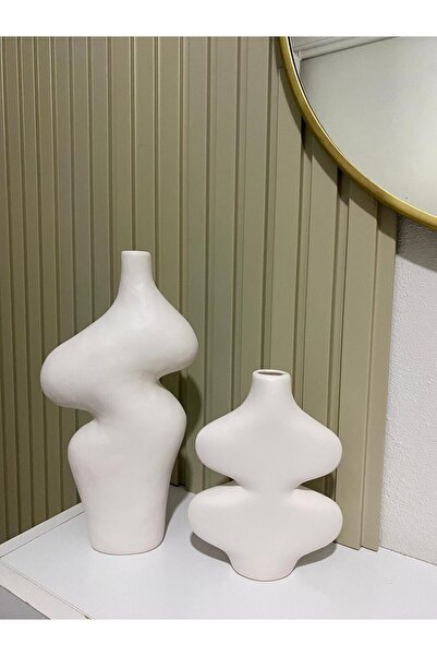 Tuge Home Kelebek 2’Li set Seramik – Kırık Beyaz