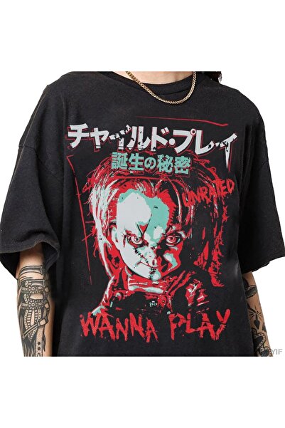 Flood Of Style Παιδικό παιχνίδι Chucky Ιαπωνικό μπλουζάκι Ιαπωνικού στυλ 100%...