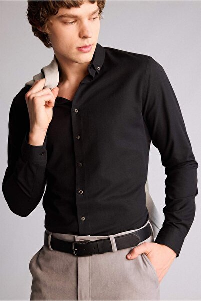 DeFacto Men's Rectangular Buckle Faux Leather Jean Belt I H6878Axns