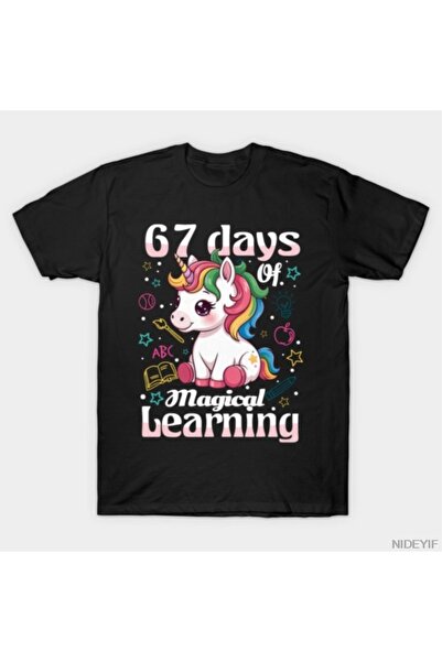 Flood Of Style 67. Σχολική Ημέρα Unicorn Girls 67 Days of School T-shirt για ...