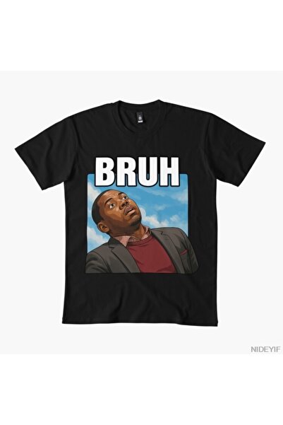 Flood Of Style Μπλουζάκι Bruh Meme για άνδρες Γυναικεία 100% Βαμβάκι τμχ Μπλο...
