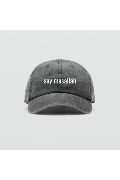 relaxbaskı "Say Masallah" Yazılı Baskılı Şapka