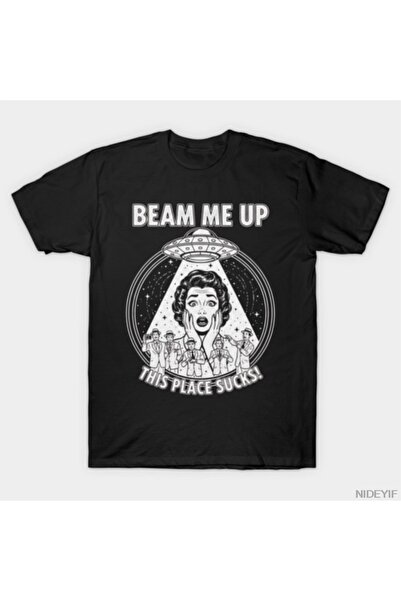 Flood Of Style Beam me up Ανδρικό Γυναικείο T-Shirt 100% Βαμβάκι ποικιλίες T-...