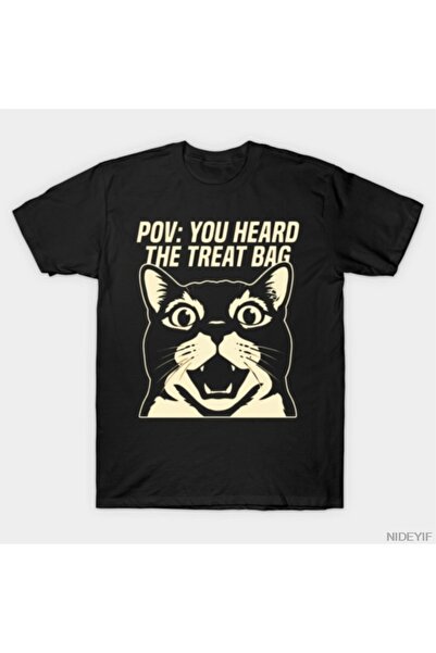 Flood Of Style Μπλουζάκι γάτας POV Treat Bag 100% για άνδρες Γυναικεία μπλουζ...