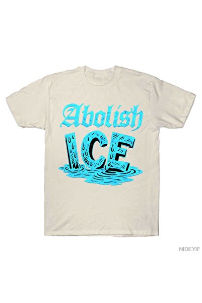Flood Of Style Μπλουζάκι ABOLISH ICE για άνδρες Γυναικεία 100% Βαμβάκι μπλουζ...