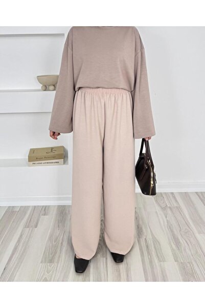 TOKARİS TEKSTİL Women's Loose Wide Leg Ayrobin Trousers
