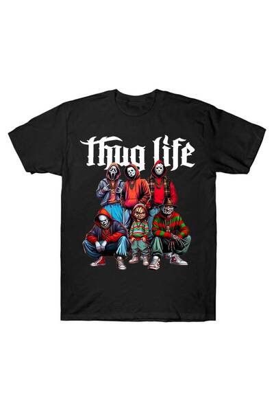 Flood Of Style Μπλουζάκια Thug Life Χαρακτήρες τρόμου Killer Squad Ανδρικό μπ...