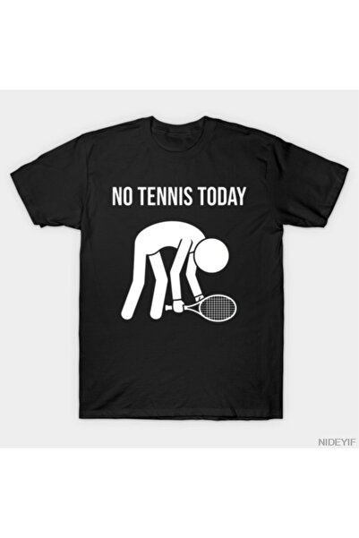 Flood Of Style Σήμερα δεν υπάρχει τένις Ανδρικό γυναικείο μπλουζάκι 100% Βαμβ...