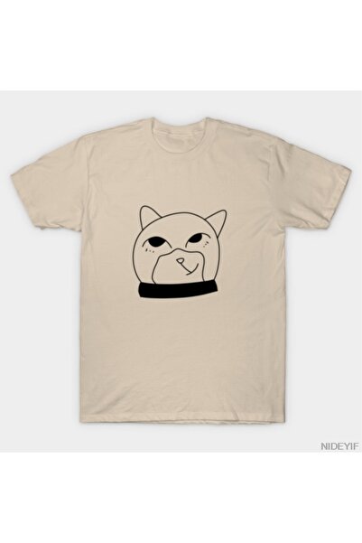 Flood Of Style Αστεία ασπρόμαυρη εικονογράφηση με γάτα T-shirt 100% P Βαμβάκι...