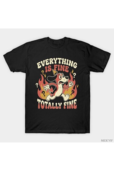 Flood Of Style Είναι όλα καλά Vintage T-shirt 100% Βαμβάκι T-shirts για άνδρε...