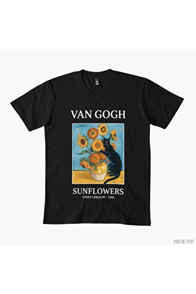 Flood Of Style Αστεία μπλουζάκια Cat Art Meme για άνδρες Γυναικεία 100% Βαμβά...