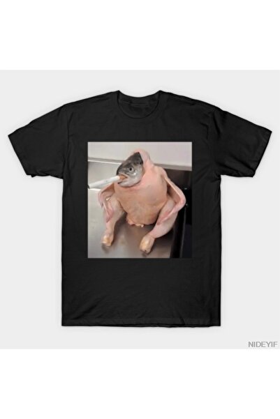 Flood Of Style See The Cursed Τούλι er Fish Chicken T-shirt για άνδρες Γυναικ...