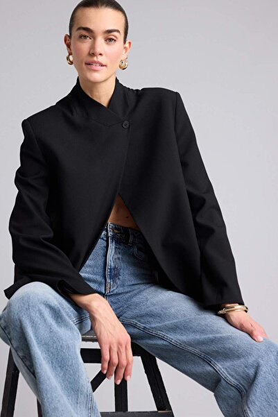 DeFacto Oversıze Hakim Yaka Blazer Ceket H1118AX26SM