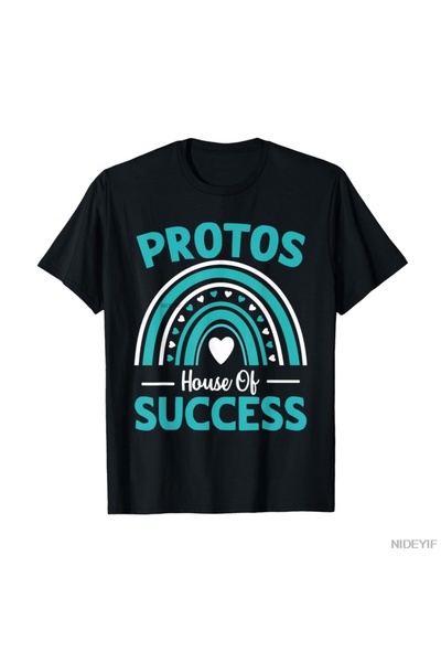 Flood Of Style Protos House of Success Positive Rainbow Gift Αστείο μπλουζάκι...