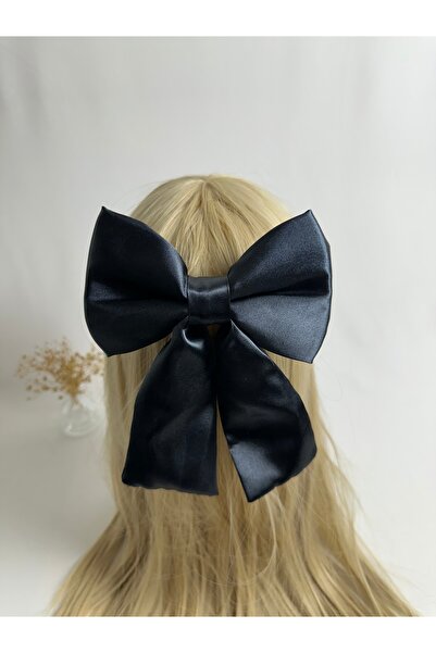 MegssStore Anthracite Satin Bow Automatic Buckle