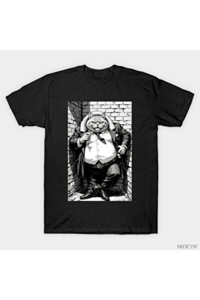 Flood Of Style Κομψό μπλουζάκι Cat για άνδρες Γυναικεία 100% P Βαμβάκι u T-sh...