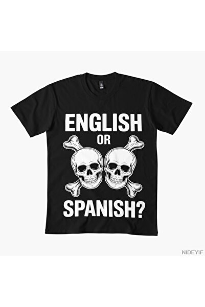 Flood Of Style Αγγλικό ή Ισπανικό αστείο μπλουζάκι Meme 100% Pa Βαμβάκι για ά...