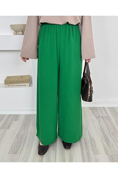 TOKARİS TEKSTİL Women's Loose Wide Leg Ayrobin Trousers