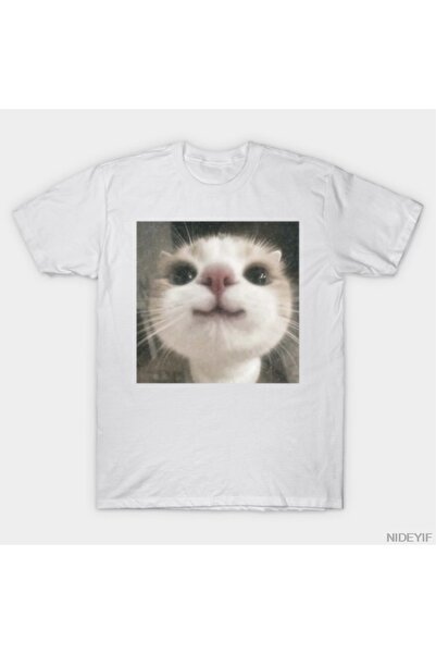 Flood Of Style Αστεία χαριτωμένα μπλουζάκια με μιμίδια γάτας για άνδρες Γυναι...