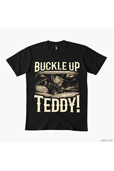 Flood Of Style Μπλουζάκι Buckle up Teddy για άνδρες Γυναικεία 100% Βαμβάκι μπ...