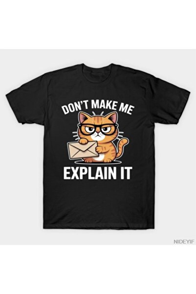 Flood Of Style Μην με αφήνεις να εξηγήσω το γάτι μου Μπλουζάκι 100% P Βαμβάκι...