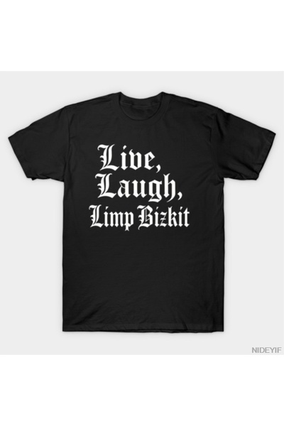 Flood Of Style Live Laugh Limp Bizkit Ανδρικό Γυναικείο Μπλουζάκι 100% Μπλουζ...