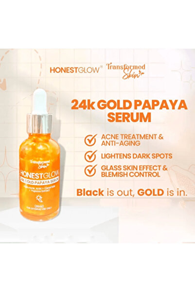 Honest Glow 24 K Gold Papaya Serum - 30 ml