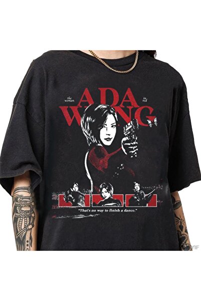 Flood Of Style Tricou Resident Evil Biohazard Game Ada Wong tricou 100% bumba...