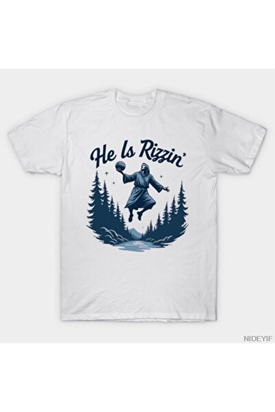 Flood Of Style O Rizzin Funny Jesus Basketball Meme T-shirt για άνδρες Γυναικ...