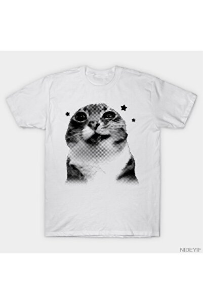 Flood Of Style Αστεία μπλουζάκια Pee Cat Meme για άνδρες Γυναικεία 100% Βαμβά...