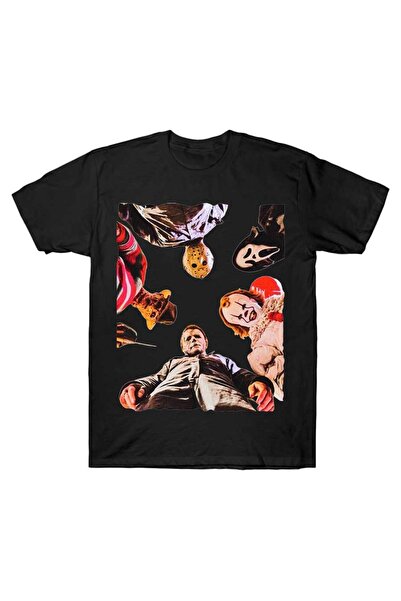 Flood Of Style تي شيرت فيلم الرعب الهالوين جوست للرجال والنساء 100% قطن تي شي...