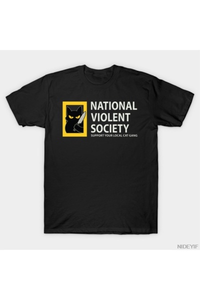 Flood Of Style National Society of Violence Men Women T-Shirt Set de bumbac 1...
