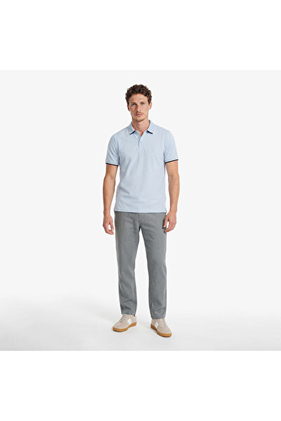 Nautica Erkek Yeşil Regular Fit Keten Pantolon