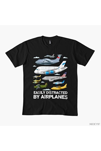 Flood Of Style Εύκολα αποσπάται η προσοχή από τα αεροπλάνα Μπλουζάκι για λάτρ...