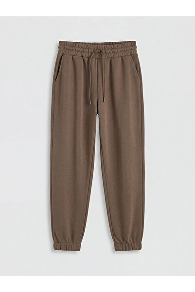 LC Waikiki Brown elastic waist women's jogger sweatpants from gulis gi̇yi̇m