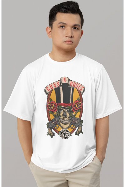 SEVBANO Design Guns'N Roses Rock Metal Music Band Printed Unisex Oversized T-...