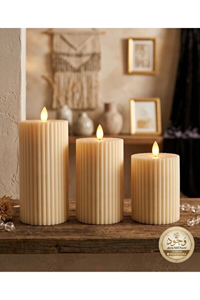 ABAS Decorative candles, 3 pieces