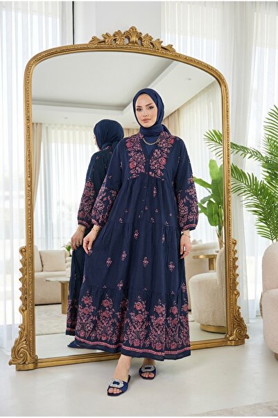 Kirazca Butik Women's Ethnic Stylish Hijab Dress Long Dress