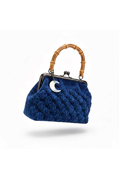 aurellen 20 cm Bamboo Strappy Bag Bursu - Gold, Silver, Smoked Metal Bag Fram...