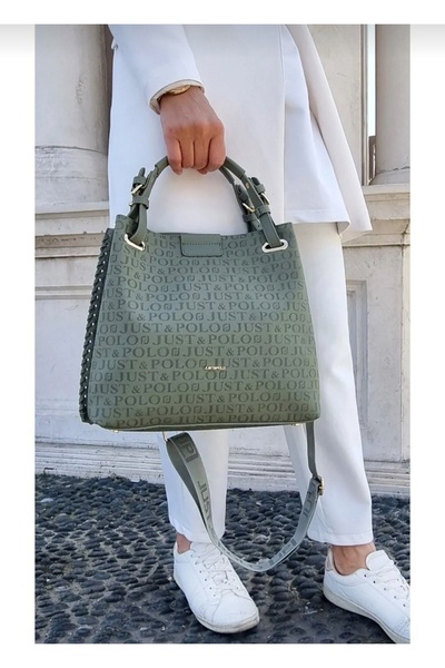 POLO BAG Original Just Polo Medium and Large Size Wide Strap Women's Shoulder...