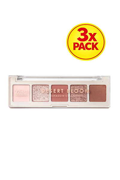 MUA Makeup Academy 3x PACK Eyeshadow Palette – Eyeshadow Collection Desert Bloom