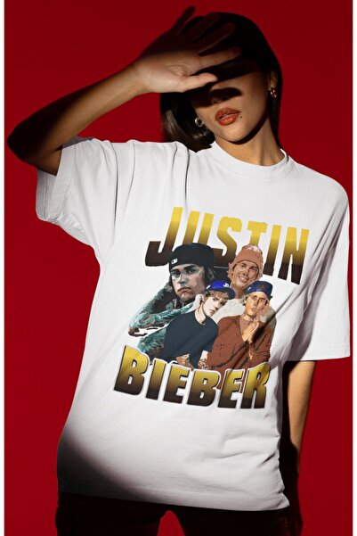 SEVBANO تي شيرت بتصميم جاستن بيبر سينغور مطبوع للجنسين مقاس كبير