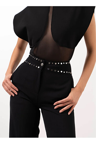 Atelier Aliz Siyah Kadın Normal Fit Pantolon SPARK PANTOLON