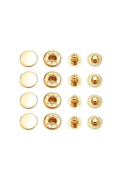 Bayar Kumaş Metal Snap Fasteners Mont Bag Accessory 15 mm Alfa 25 Set
