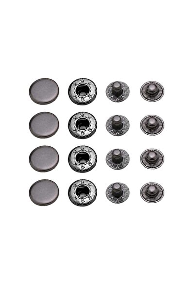 Bayar Kumaş Metal Snap Fasteners Mont Bag Accessory 15 mm Alfa 25 Set